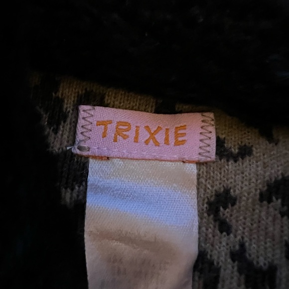 EUC leopard fleece M cozy soft easy zip-up - Picture 6 of 11